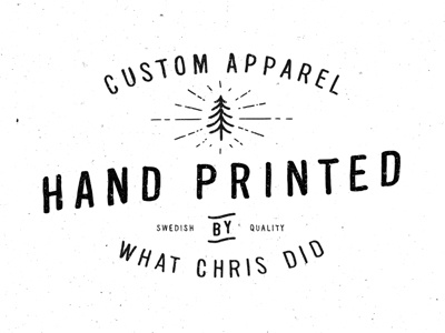 Custom Apparel apparel hand lettering handmade lettering logo type typography vintage
