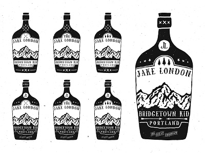 WIP apparel hand lettering handmade illustration lettering mountain type typography whiskey