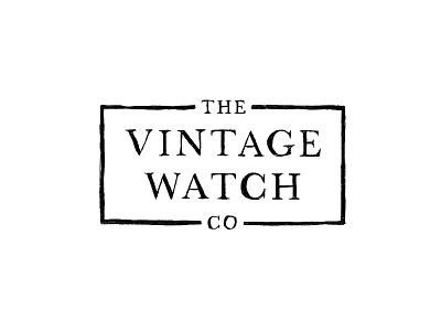 The vintage watch co branding handlettering identity illustration lettering logo type typography