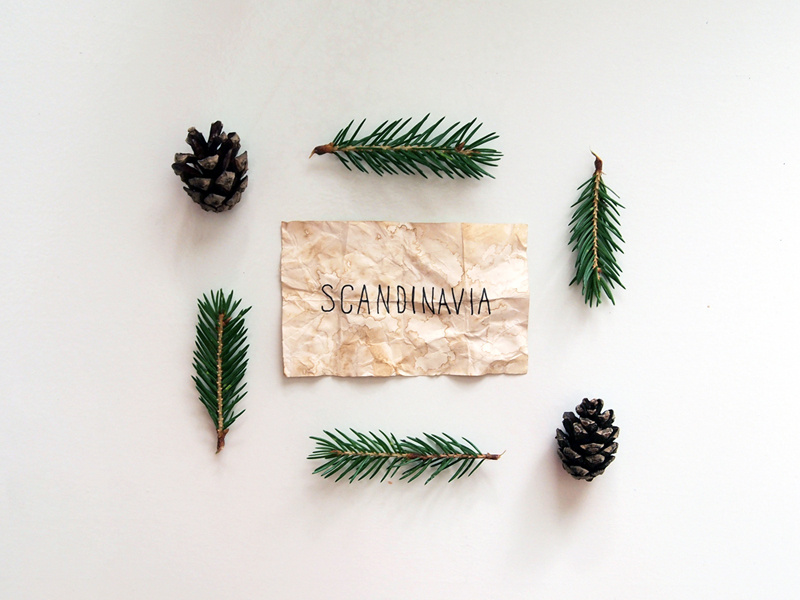 Scandinavia lettering handlettering type typography minimal vintage pine scandinavia