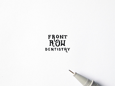 Front row branding handlettering identity lettering logo type typography