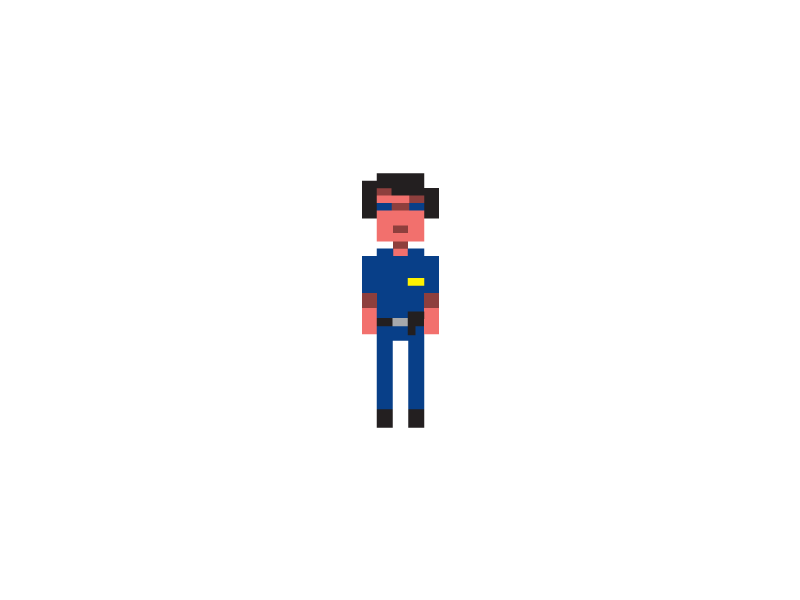 Police Quest 8bit animation game gif illustration pixel police quest retro