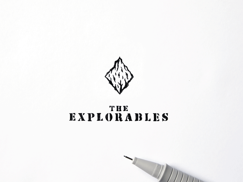 The Explorables adventure animation drawing explore gif handlettering illustration lettering logo type typography