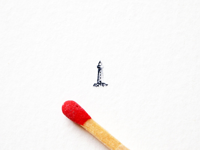 Lighthouse adventure drawing illustration lighthouse micro miniature minimal watercolor