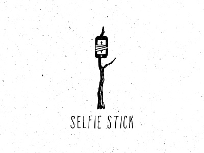DIY Selfie Stick adventure diy drawing illustration lettering minimal selfie selfie stick simple