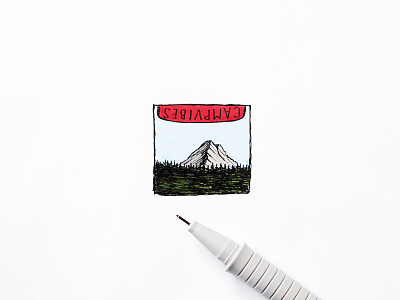 Campvibes adventure campvibes drawing explore illustration ink mountain poler sketch