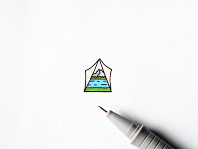 Tent adventure camping campvibes drawing explore illustration ink mountain sketch tent