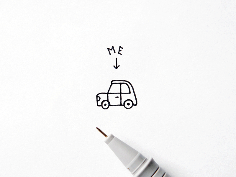 Car adventure animation car drawing explore friday gif illustration ink travel
