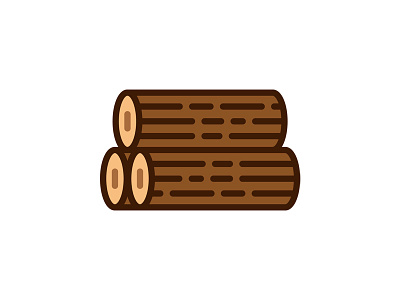 Logs adventure explore illustration log minimal tree wood