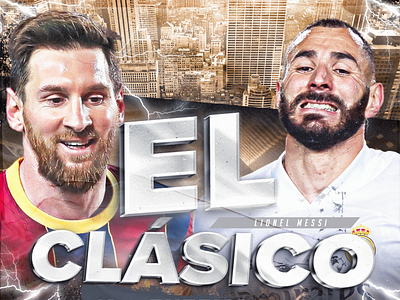 El Clásico - FC Barcelona vs Real Madrid MatchDay Poster