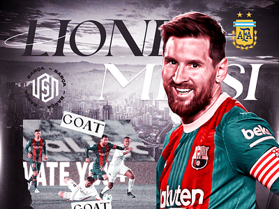 Lio Messi - Football Social Design advertising football design football edit football edite football graphic football poster graphic design soccer design soccer poster sport design sport poster sports design sports poster sports social media