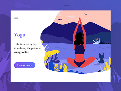 Yoga illustration warm yoga