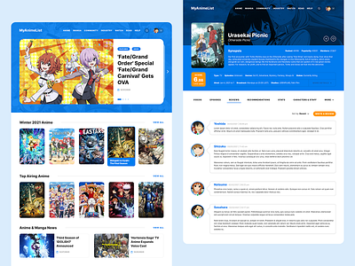 MyAnimeList - Website Redesign