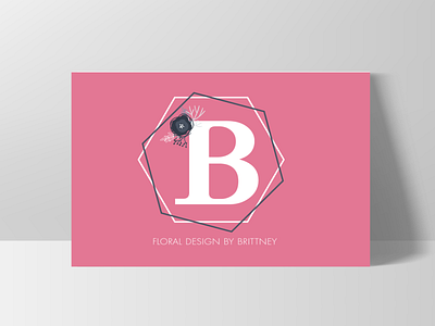 Floral Design Monogram Logo Design