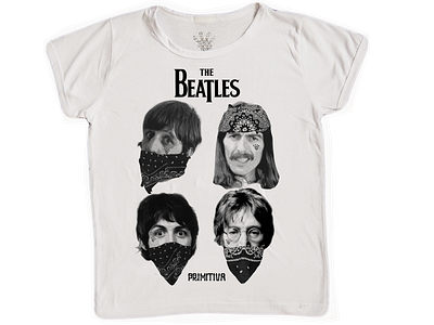PRIMITIVA: The Beatles art beatles braziliandesigner design icarocorpse illustration ink primitiva serigrafia silkscreen tee tshirt tshirt art typography