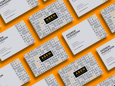 Aben Simple Line Business Card