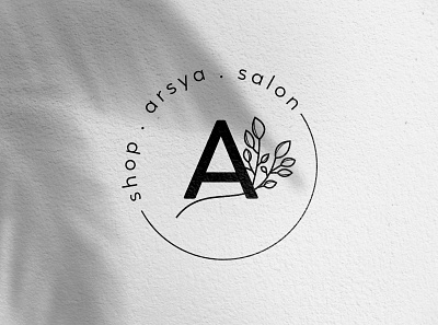 Arsya shop and salon logo concept circle logo creative design logodesign