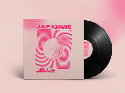 japanese jelly album artwork art cover art design graphicdesign illustrator japanese jellyfish music photoshop typography