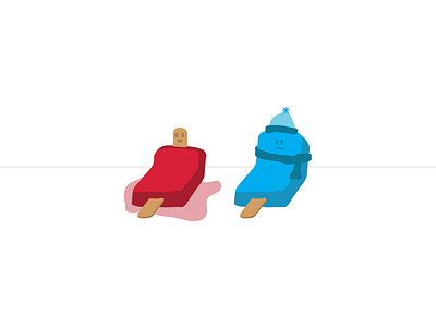 Hot-N-Cold cold hot illustration popsicle summer