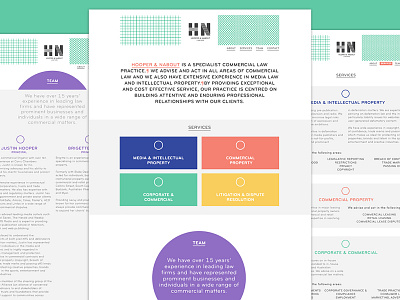 Hooper Nabout Web Concept design lawyers typography web design