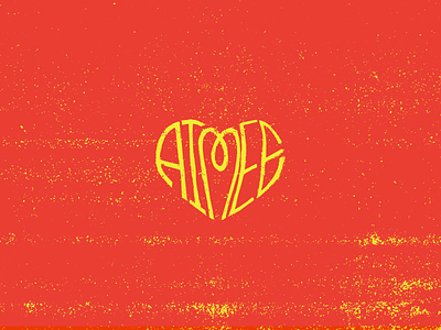 Aimee ❤ aimee heart illustration red typography valentines day yellow