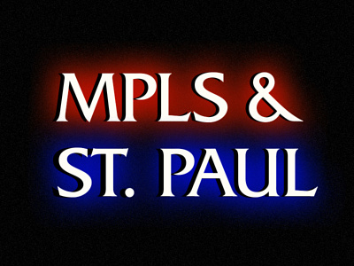 MPLS & ST. PAUL friz quadrata law and order minneapolis st. paul typography