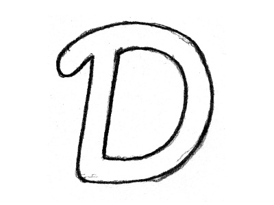 D d drawing letters pencil typography