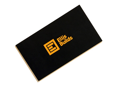 Ellis Builds - Business Card brand business card construction ellis identity wordmark