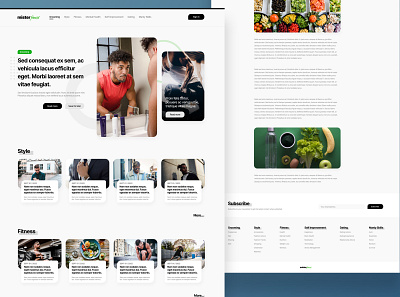 MisterFinest Blog - UI Design blog design blog website design concept ui design web design