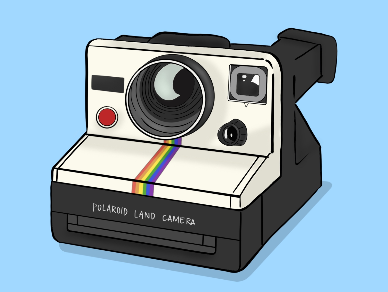How To Draw Polaroid Camera Step By Step✍🏼 - YouTube