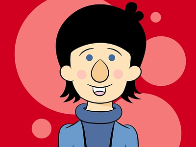 Ringo Starr - The Beatles Cartoon arte digital cartoon cartoons color digital illustration illustraion kawaii art red retro ringo starr the beatles vector