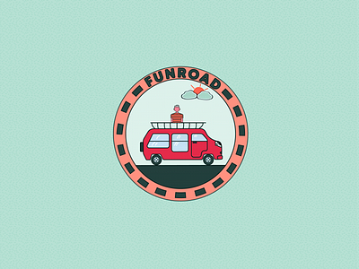 LOGO Funroad art branding car design graphic design illustration illustrator kid logo travel typography vector