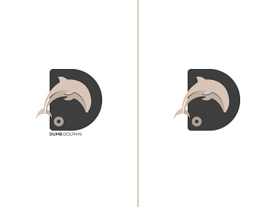 Dumb Dolphin 2d adobe illustrator art brand branding design designer dribble graphic identity illustration illustrator logo logodesigner