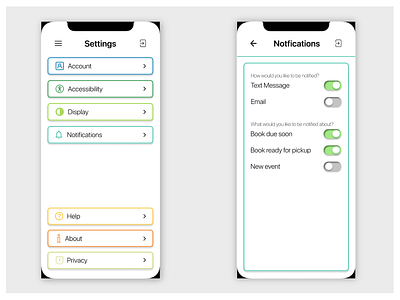 Daily UI- Settings affinity app dailyui ui vector