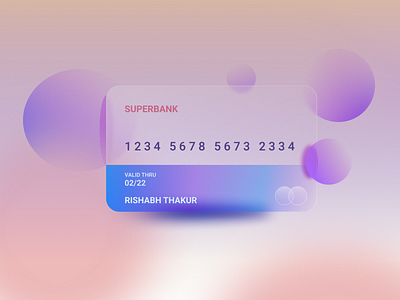 Glassmorphic - Credit card