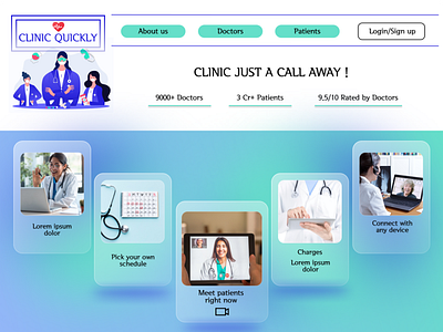 Clinic Quickly - Web app UI