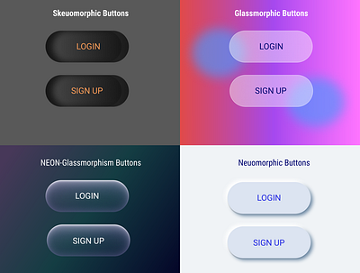 Buttons - Style dailyui design figma ui