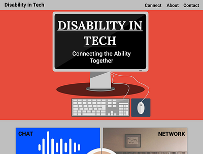 Disability in Tech for Technica 2020 Virtual Hackathon adobe colour adobe xd design web design