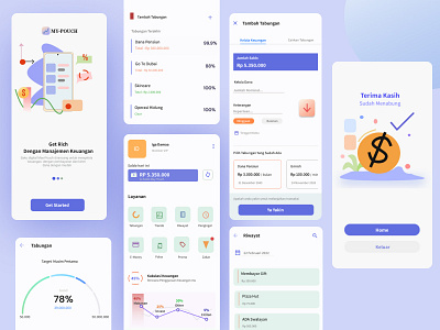 MY-Pouch animation mobile money ui uiux ux vector