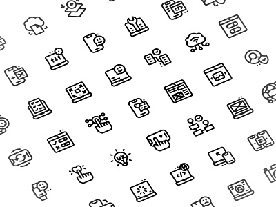 User Experience Icon Set app icon app icon design branding buttons design experience flat icon graphic design icon icon set iconography ideogram illustration logo outline pictogram pixel ui user ux