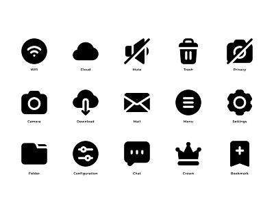 Basic Ui Icon app icon app icon design buttons design designer experience flat icon icon icon set iconography illustration interface logo pictogram sign solid symbol ui ux
