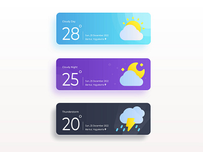 Weather Widget app icon app icon design buttons climate cloud design flat icon forecast icon icon set illustration ui weather widget