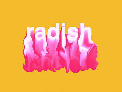 Radish Fade liquid typography