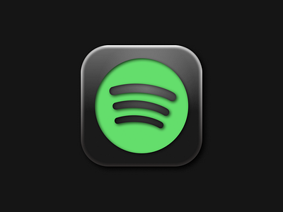 retromorphic spotify 3d app design logo ui