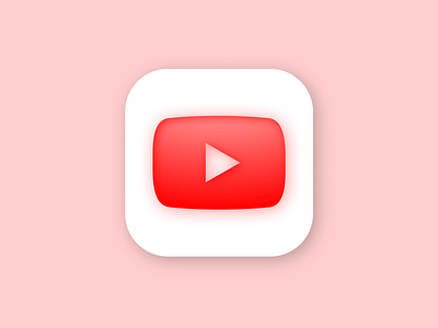 retromorphic youtube 3d app branding design logo ui