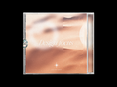 Design Focus Playlist cd desert focus minimal mixtape music packaging playlist sand tunes