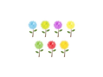 Blooming Flowers Illustration