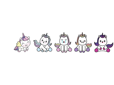 Unicorn Kawaii Illustration