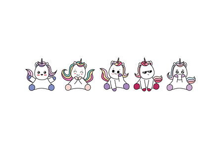 Unicorn Kawaii Illustration