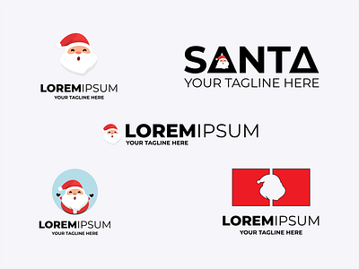 Christmas Santa Logo art character christmas claus design happy holiday icon illustration logo merry merry christmas retro santa santa claus symbol template text vector xmas